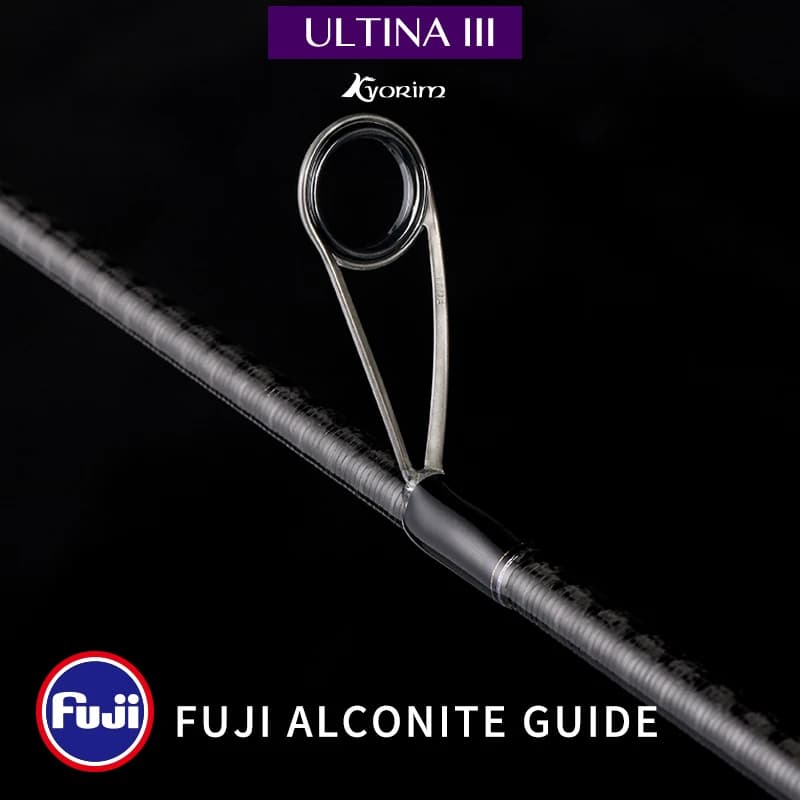 Canne à pêche Kyorim ULTINA III BASS LURE carbone - Siège moulinet FUJI 2.03m à 2.28m