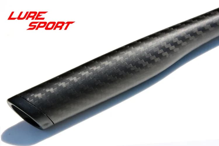 Tige de poignée triangulaire carbone 3K vierge pour réparation et bricolage canne à pêche LureSport