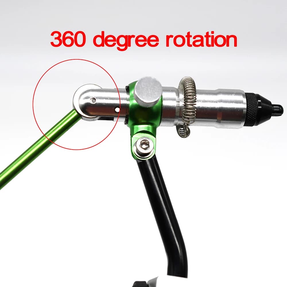 Étau de pêche à la mouche rotatif MNFT avec rotation 360° pour montage précis des mouches
