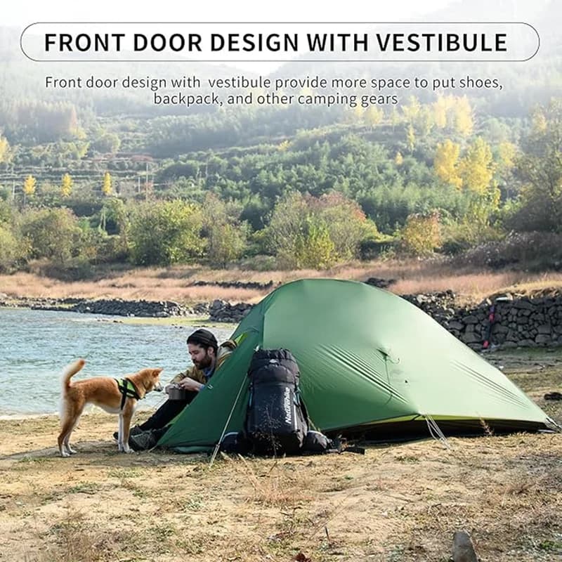 Tente ultralégère Naturehike Cloud Up 2 Pro imperméable pour 2 personnes randonnée et camping plage