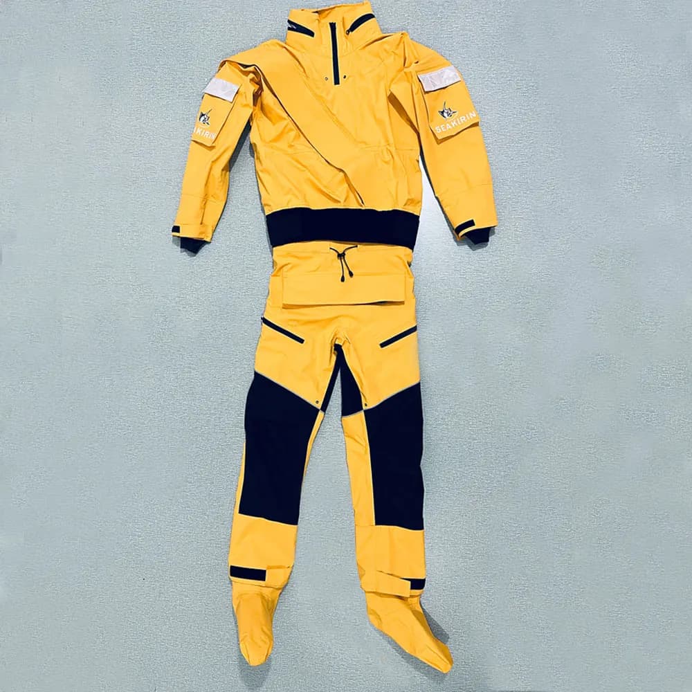 Combinaison sèche imperméable capuche détachable pour kayak rafting canoë voile kitesurf et pagaie