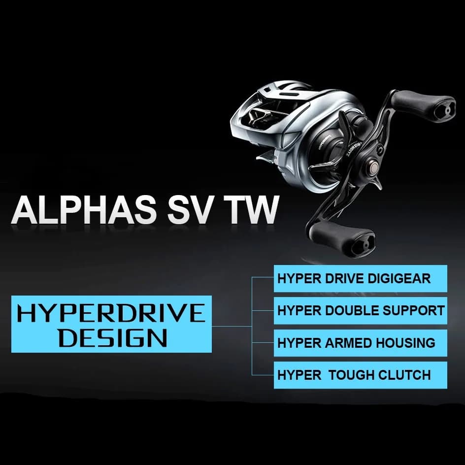 Moulinet baitcasting Daiwa ALPHAS SV TW 2021/2022 bobine peu profonde eau salée traînée 175kg