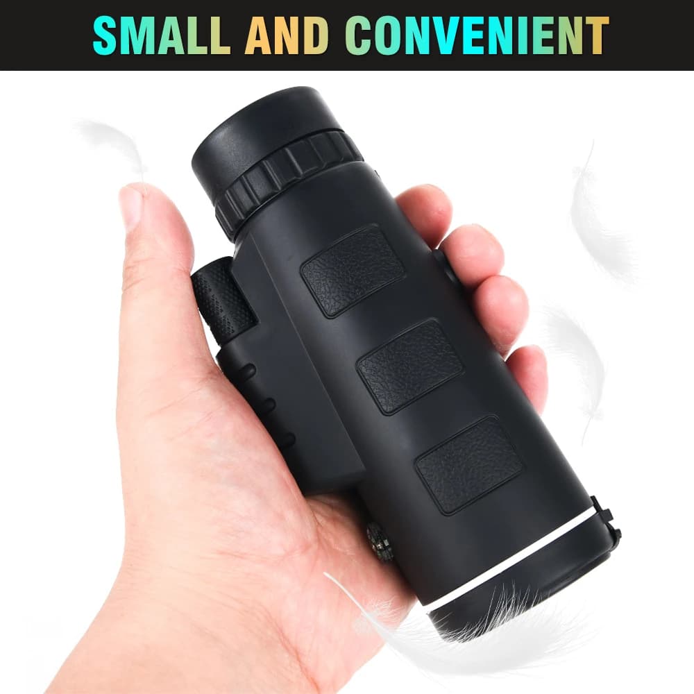 Télescope Monoculaire 80x100 HD Portable Longue Portée Étanche avec Trépied pour Observation Extérieure Pêche