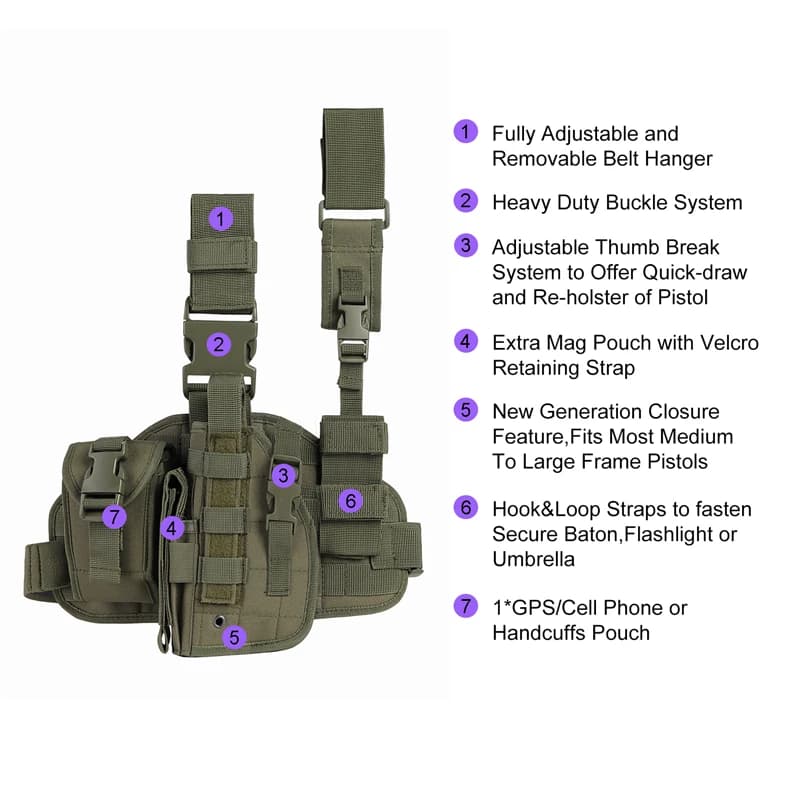 Étui multifonction odorCamSolomon pour chasse pêche, housse de protection avec poche pour téléphone et équipement