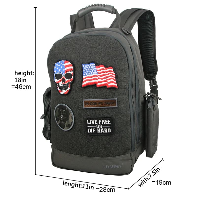 Sac à dos militaire étanche homme 35L, multifonction pour ordinateur portable et randonnée extérieure