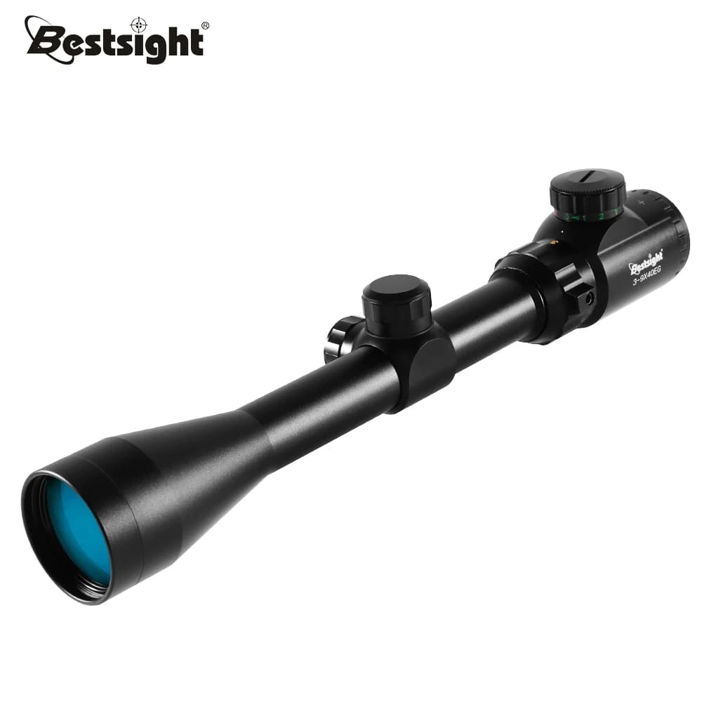 Lunette de chasse tactique 3-9x40 air comprimé avec réticule Mil Dot et illumination rouge verte