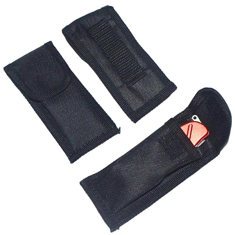 Sac nylon pour couteau pliant rangement outils pêche camping randonnée extérieur
