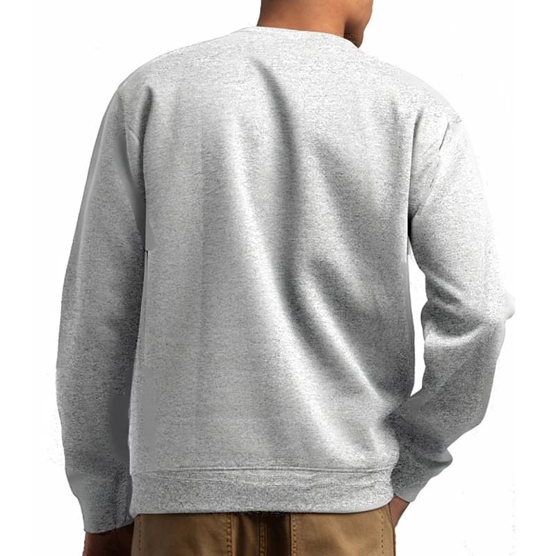 Sweat-shirt col rond homme femme - Polaire chaude confortable - Coupe ample printemps automne décontracté
