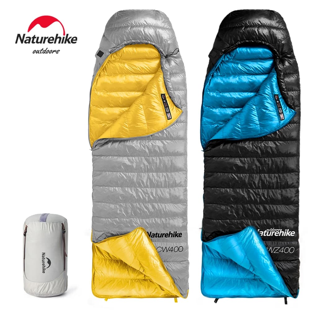 Sac de couchage hiver léger 650FP duvet canard imperméable pour randonnée et camping Naturerandonnée CW400