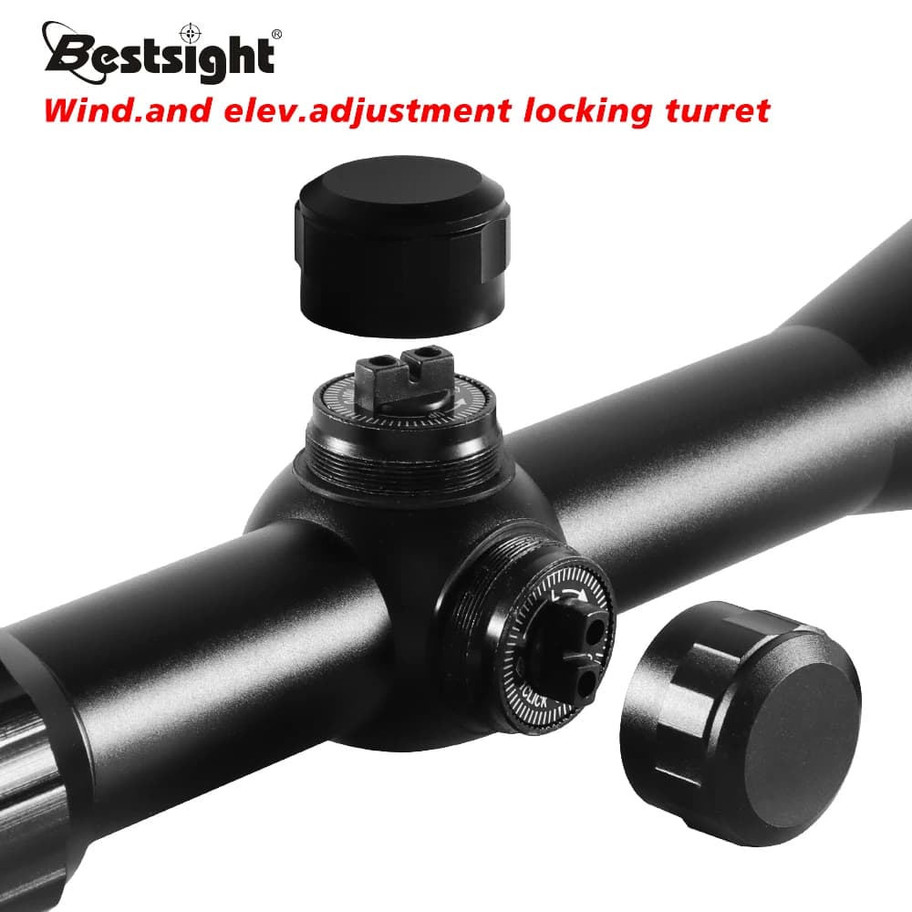 Lunette de chasse tactique 3-9x40 air comprimé avec réticule Mil Dot et illumination rouge verte