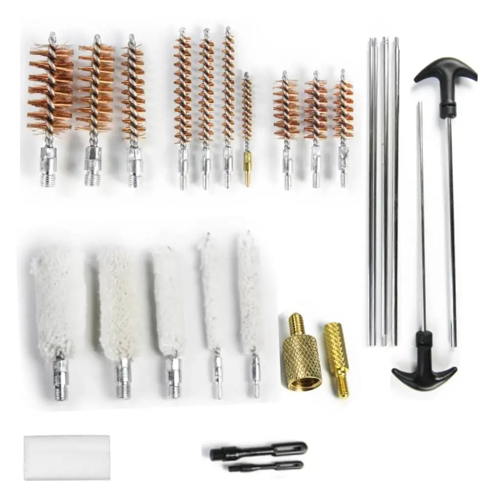 Kit de Nettoyage Universel pour Pistolet et Fusil de Chasse – Mallette en Bois