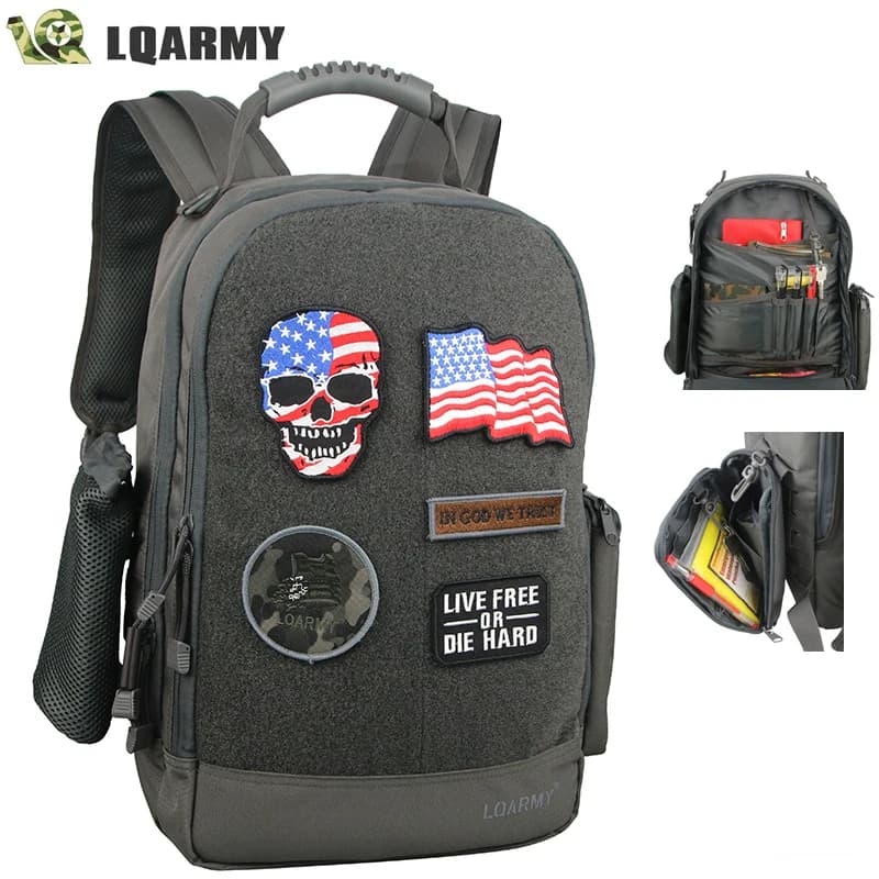 Sac à dos militaire étanche homme 35L, multifonction pour ordinateur portable et randonnée extérieure