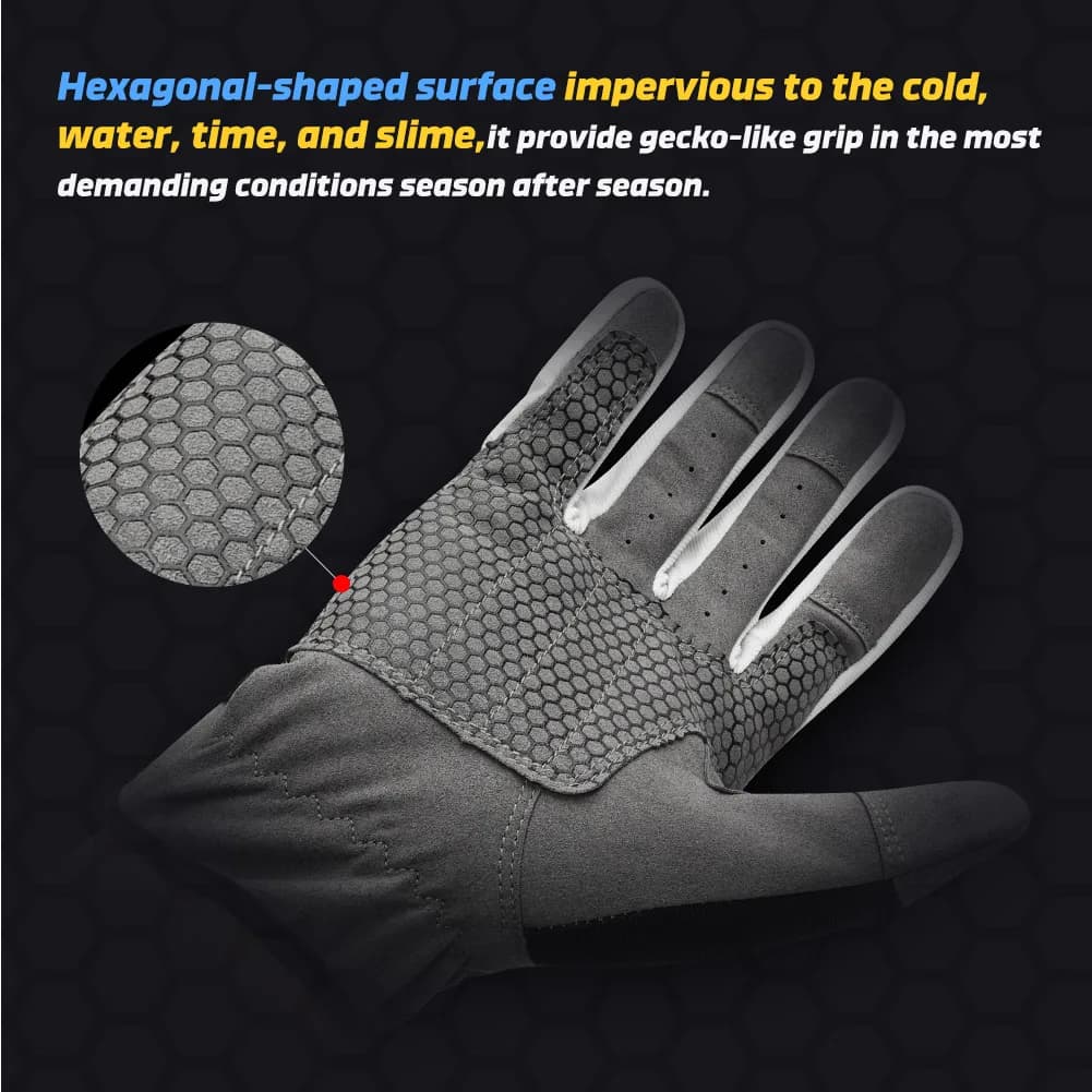 Gants pêche Noeby anti-coupure - protection complète doigts pour pêche leurre et jigging