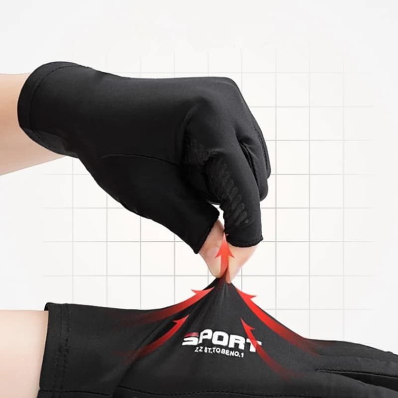 Gants soie glacée été hommes protection solaire pêche conduite vélo randonnée respirants