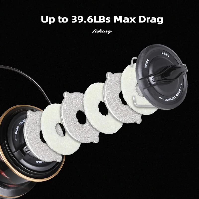 Moulinet spinning carpe MIFINE ZORRO 8000 10000 série 18KG drague métal 6+1BB pour pêche en mer eau salée