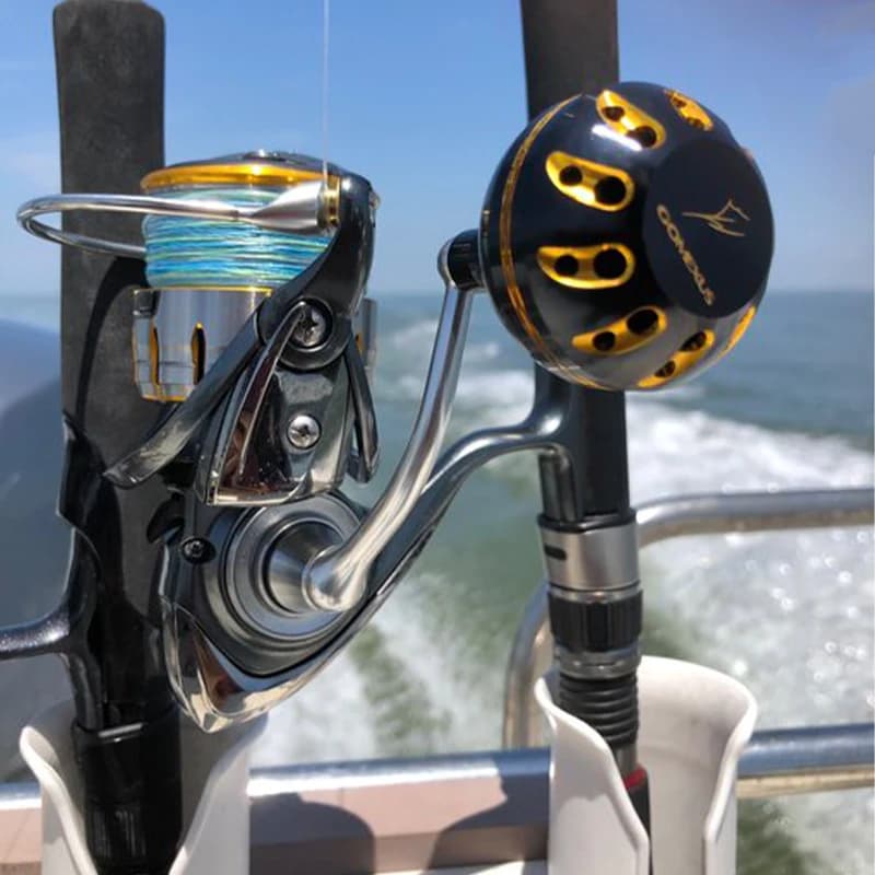 Poignée Gomexus pour moulinet Daiwa Shimano 3000-5000 - Knob remplacement Sedona 38-41mm confort pêche