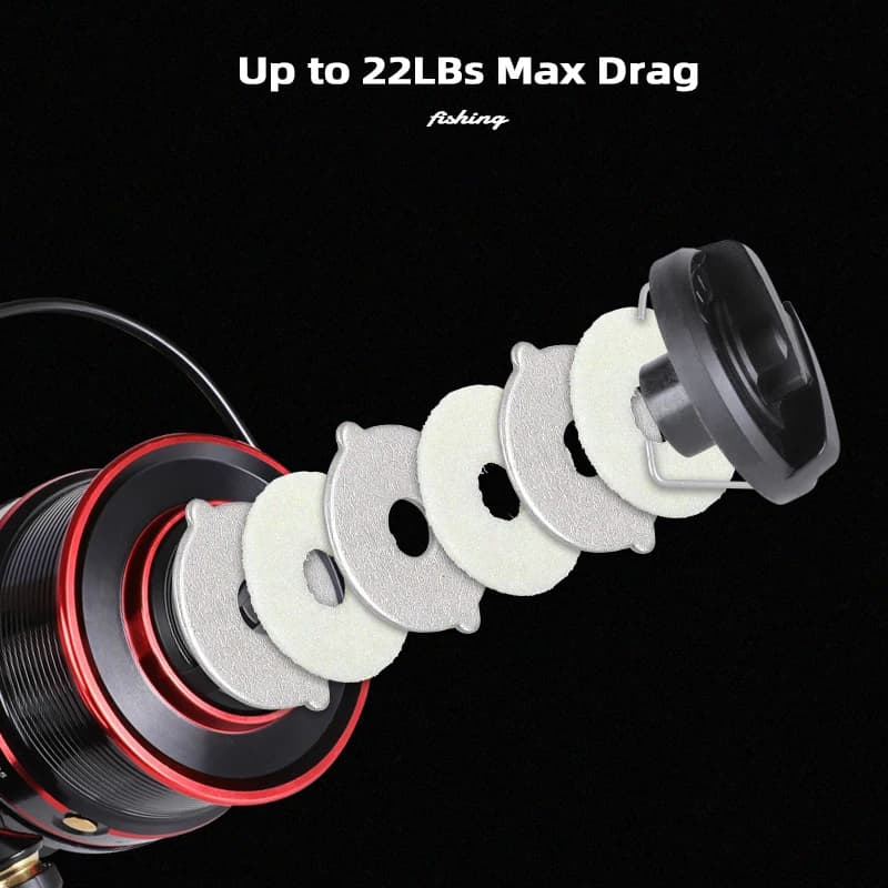 Moulinet spinning MIFINE KUDO 10kg frein max, spool métal shallow/deep pour pêche lente et mer