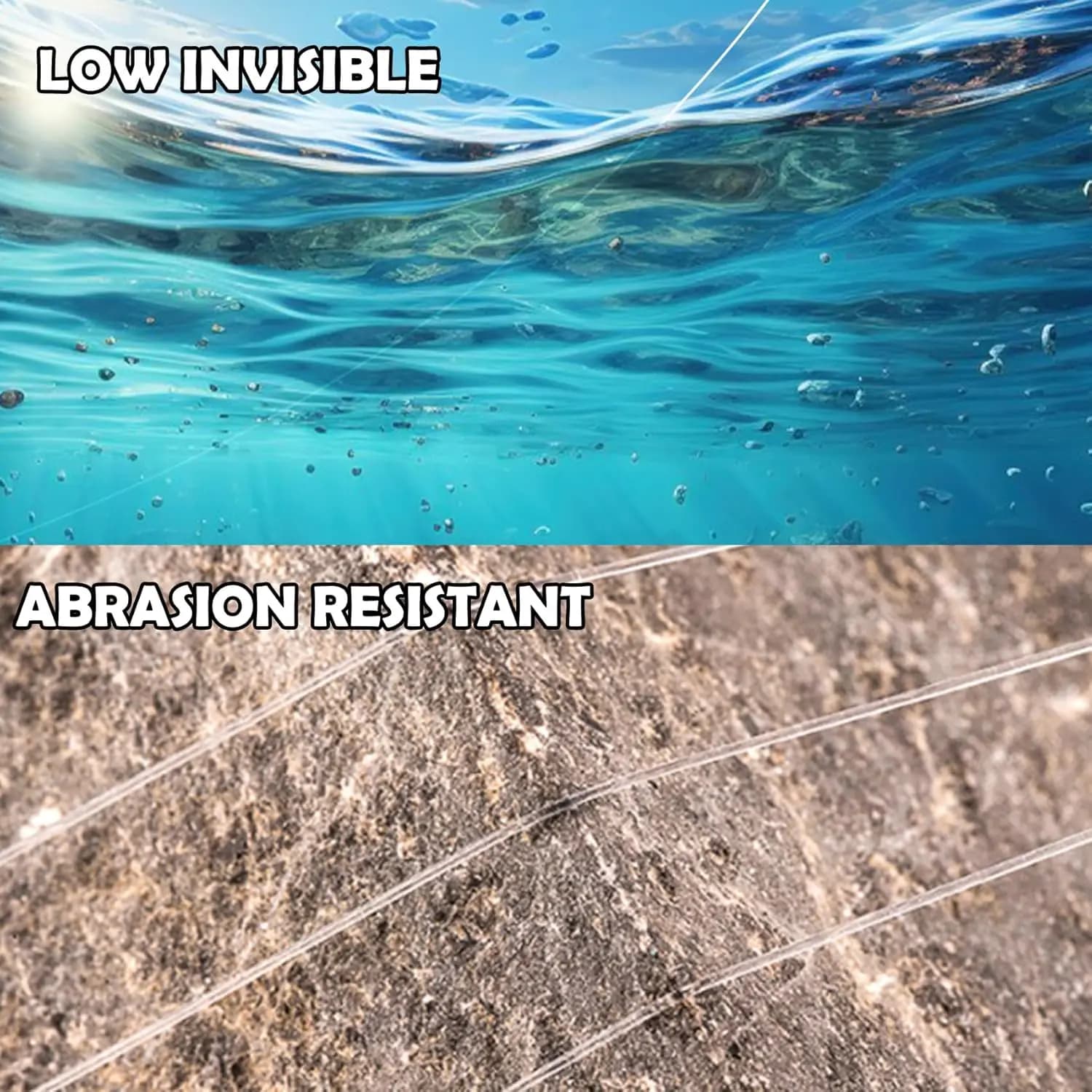 Bas de ligne pêche à la mouche Aventik 9ft 12ft 15ft nylon 6 pièces - Leader clair effilé pré-noué