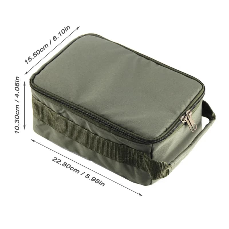 Sac 3 en 1 économique pour matériel de pêche - Sac de rangement pour moulinet, ligne et leurres - Équipement carpe
