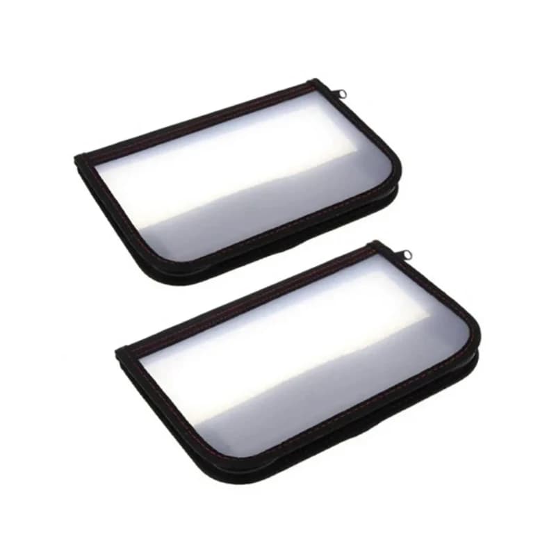 Boîte de rangement transparente pour leurres calamars - Étui pêche avec fermeture éclair double sens