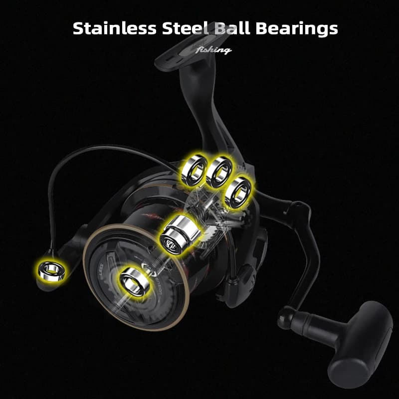 Moulinet spinning carpe MIFINE ZORRO 8000 10000 série 18KG drague métal 6+1BB pour pêche en mer eau salée