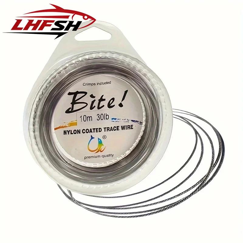 Leader acier 2x10m nylon coated - Fil d'acier X7 pour bar de mer et pêche offshore