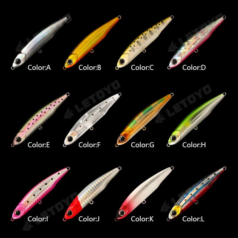 Leurre crayon coulant LETOYO 17g pour truite, brochet et perche - leurre dur wobblers