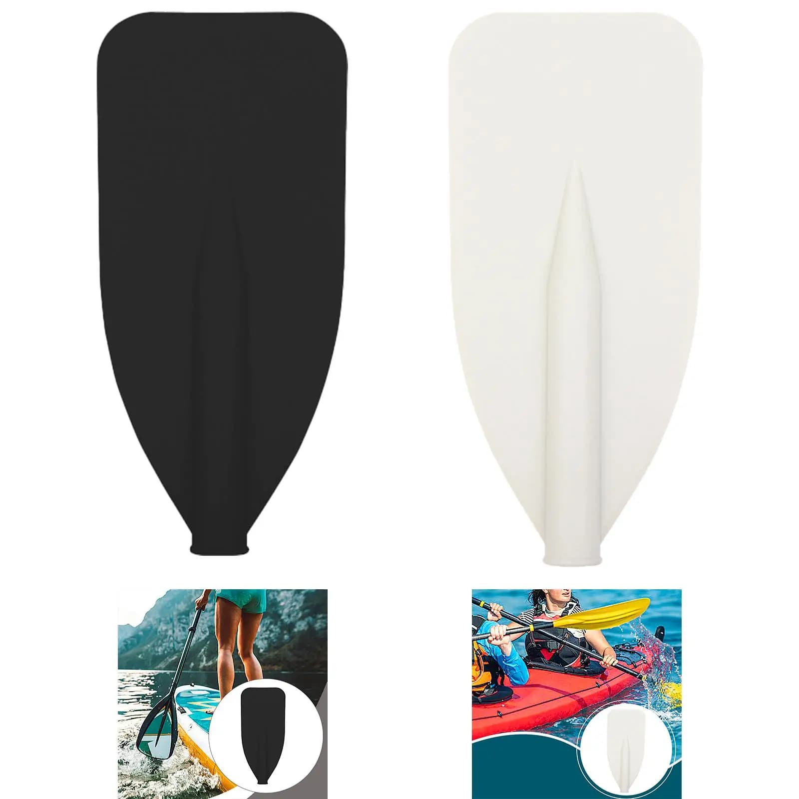 Pale de rechange pour pagaie canoë - 42x19cm courbée noire haute performance pêche