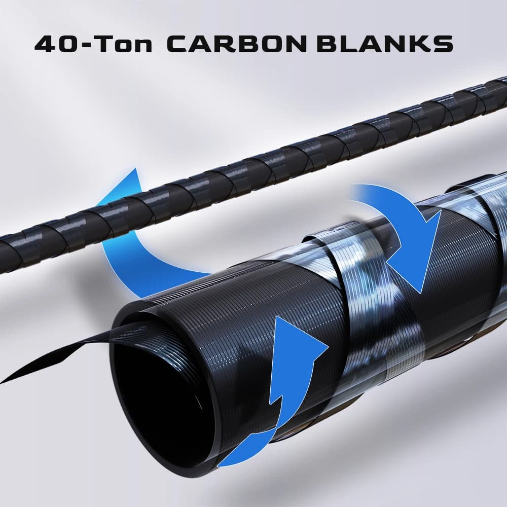 Canne BFS HANDING Miracle 90g ultra-légère - Blank 40T carbone, guides Fuji A - Sensibilité extrême