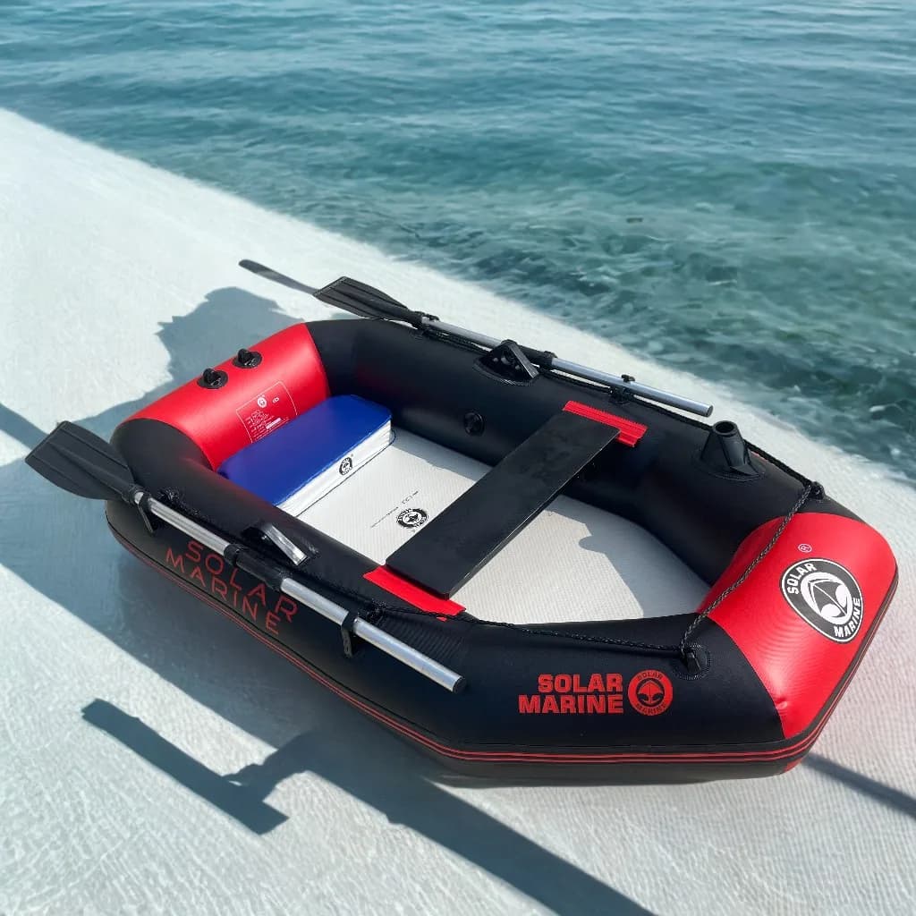 Bateau gonflable rowing 1 personne 175cm Solarmarine pêche plongée kayak canot dinghy loisirs nautiques