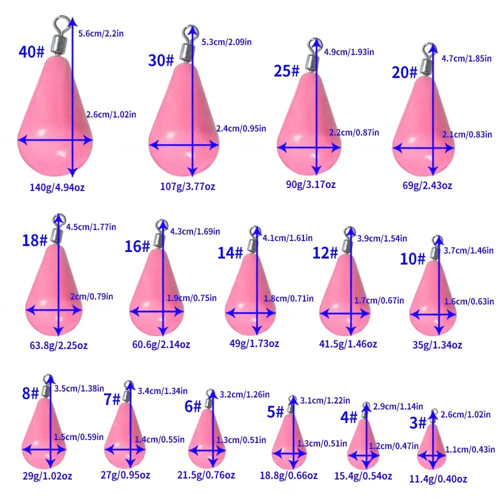 Plombs de pêche lumineux Newup pour leurres souples - poids pour montages Texas rig et basse