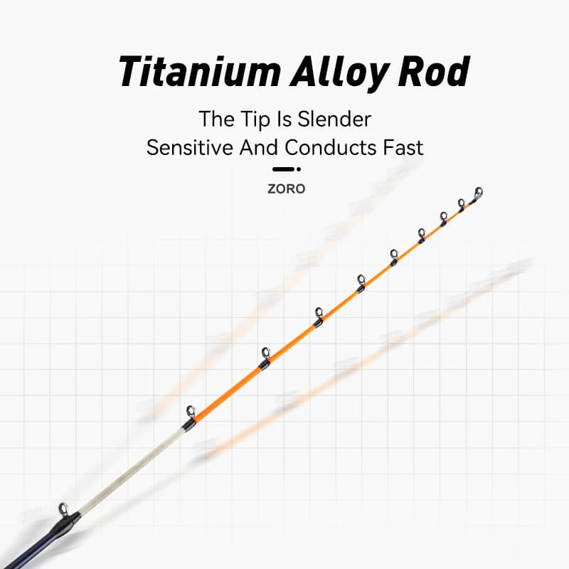 Canne LEYDUN ZORO Léger pour pêche au calmar et seiche avec scion titane 145M/H 58g