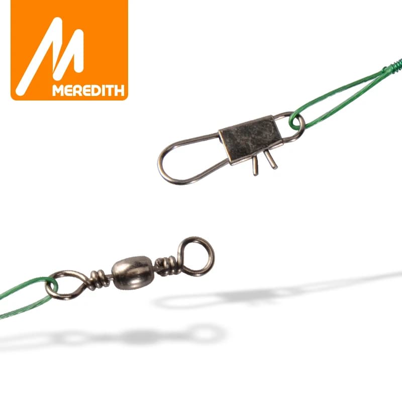 MEREDITH anti-bite fil tête rotatif pour pêche Parker bass - Accessoires leurres résistants aux dents