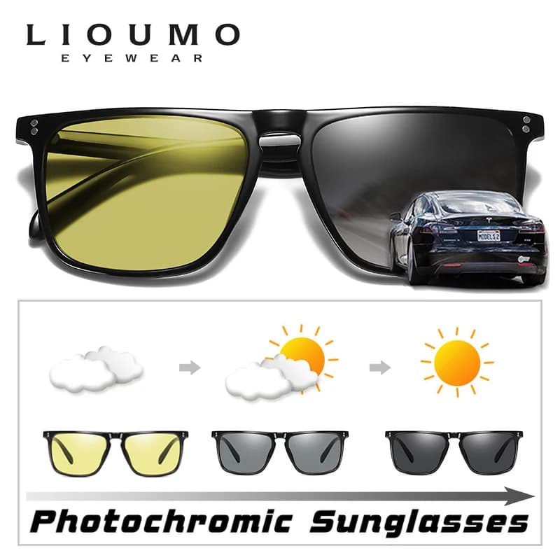 Lunettes photochromiques polarisées pour pêche - Vision jour/nuit avec protection anti-éblouissement