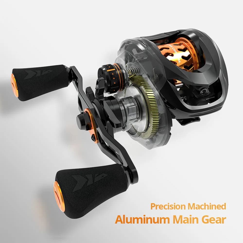 Moulinet casting ultra-léger KastKing Zephyr BFS pour pêche fine - Ratio 7.2:1 4.5kg frein 7 roulements à billes