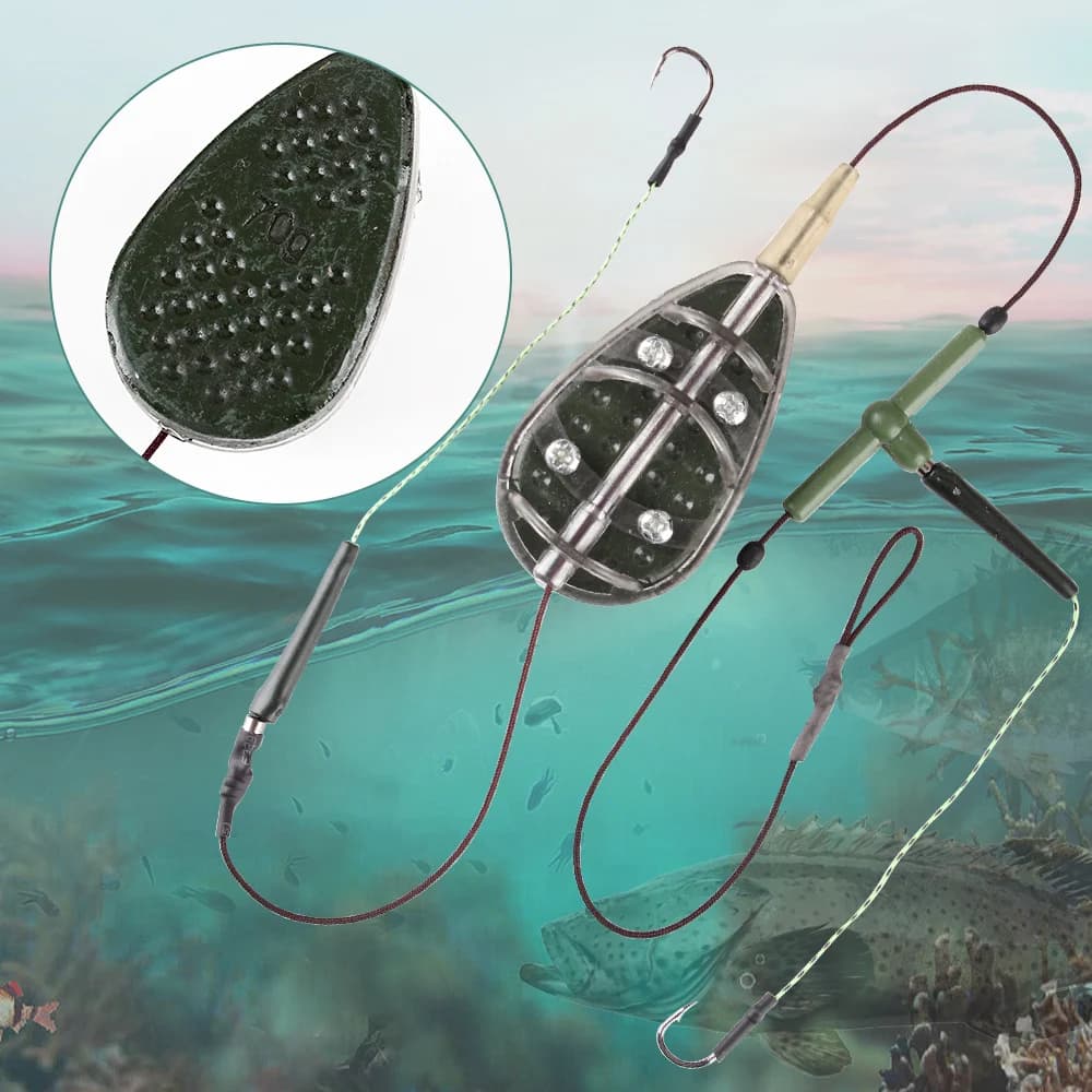Cage amorce métallique FISH KING 30g-100g pour carp fishing - leurre artificiel et accessoires