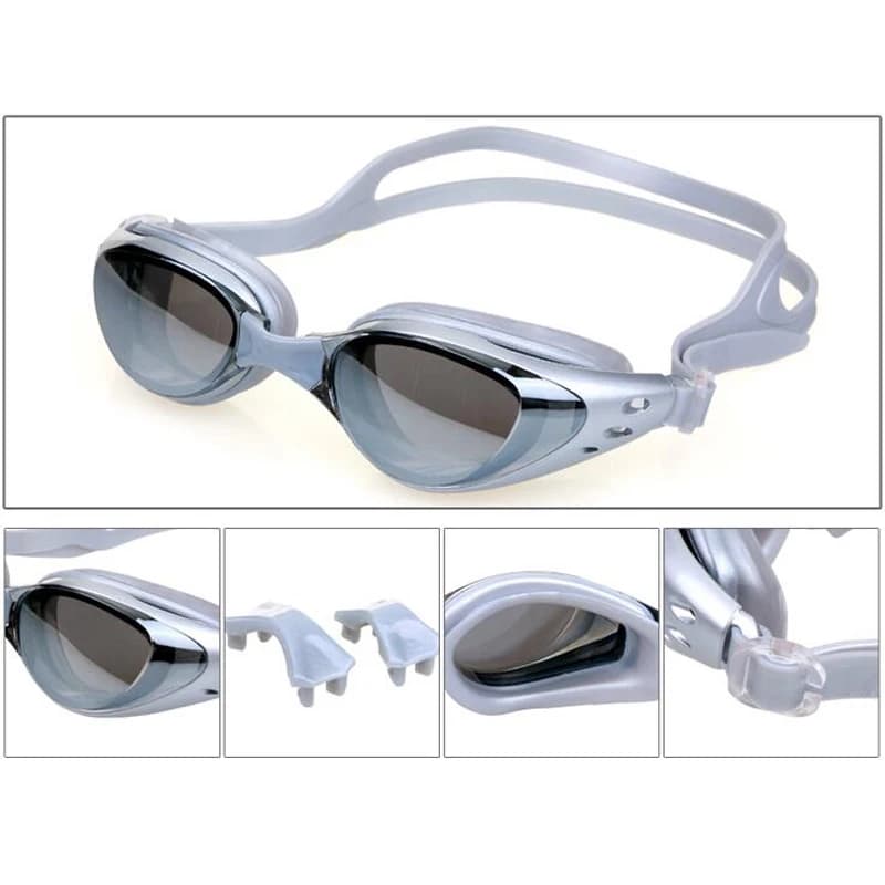 Lunettes natation myope plaquées professionnelles - étanches anti-buée protection UV