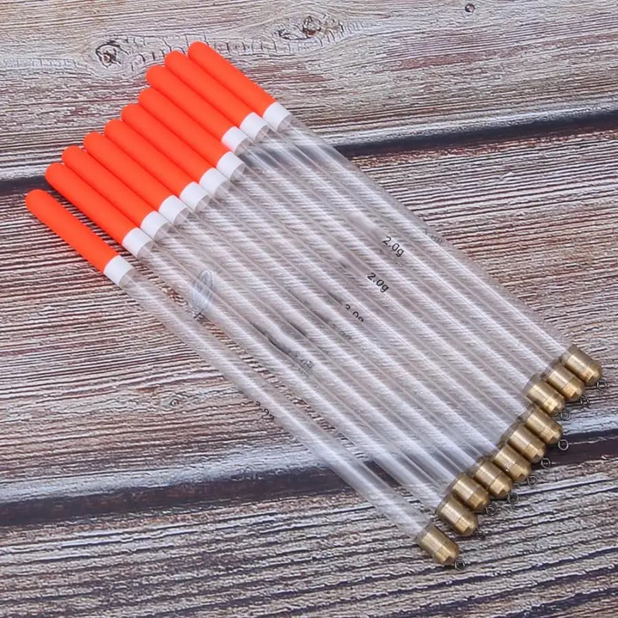 Lot de 10 flotteurs creux 2g à 3g pour pêche à la carpe - tubes multifonctions pour appâts flottants