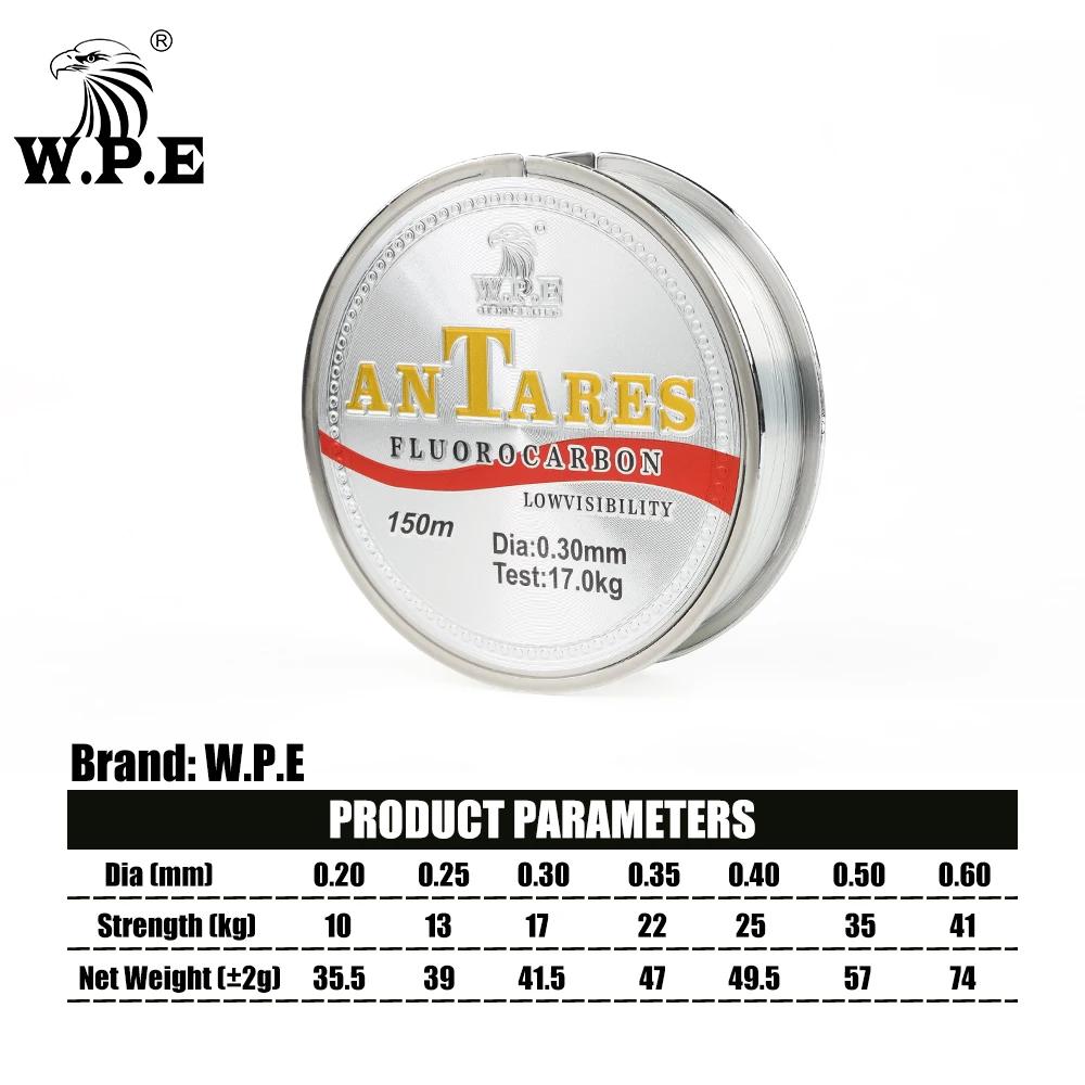 Ligne de pêche fluorocarbone ANTEROS W.P.E 150m pour carpe 10-41kg diamètre 0.20-0.60mm