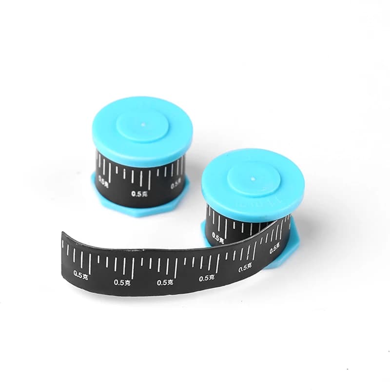 Plombs de pêche avec échelle 3 pièces épaisseur 0.5/0.6/0.8mm pour montages précis