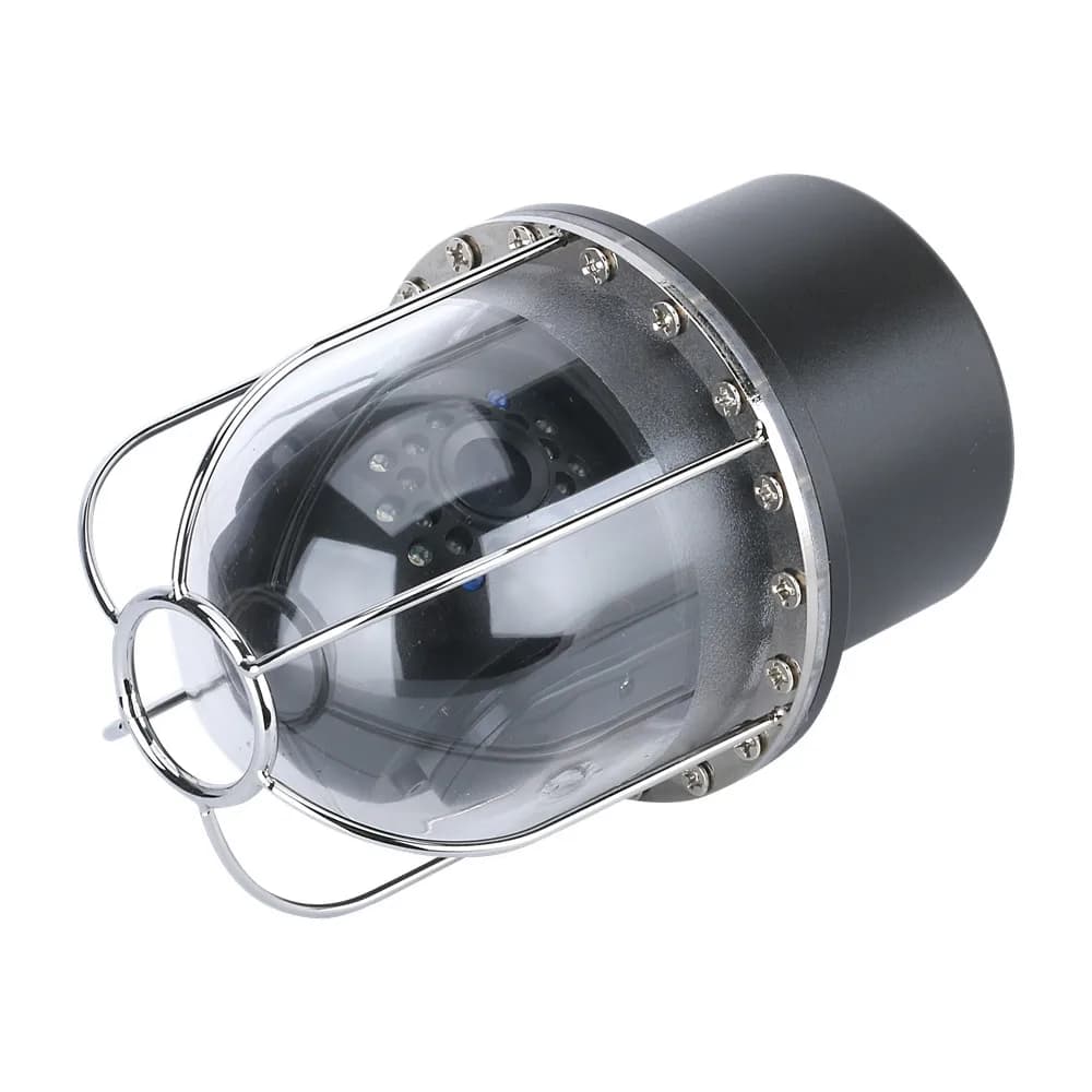 Caméra vidéo sous-marine 9 pouces rotative 360° IP68 avec 20 LEDs pour pêche profonde 100M