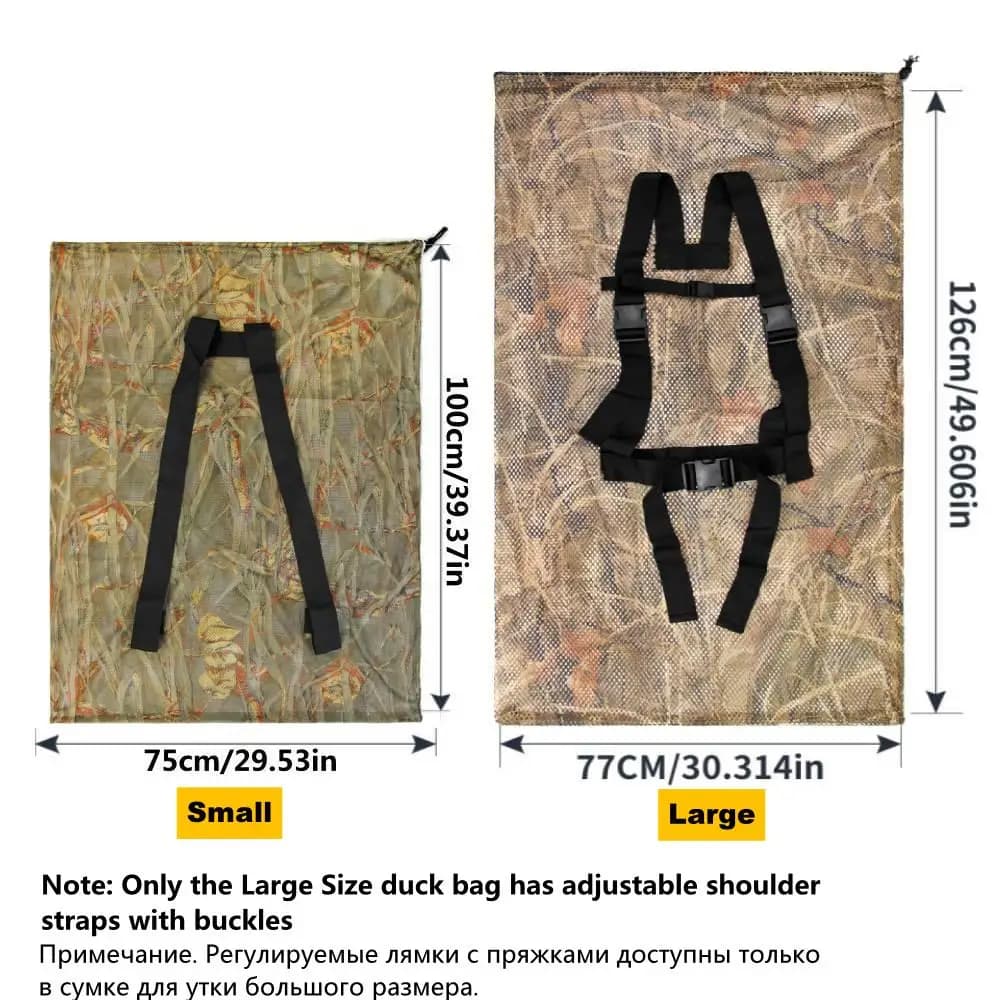 Sac filet anti-résistant pour leurres canards léger avec cordon de serrage pêche