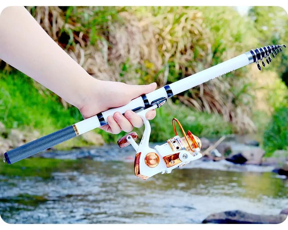 Canne télescopique JOSBY carbone mini portable 1.5 à 3.0m pour pêche rock fishing
