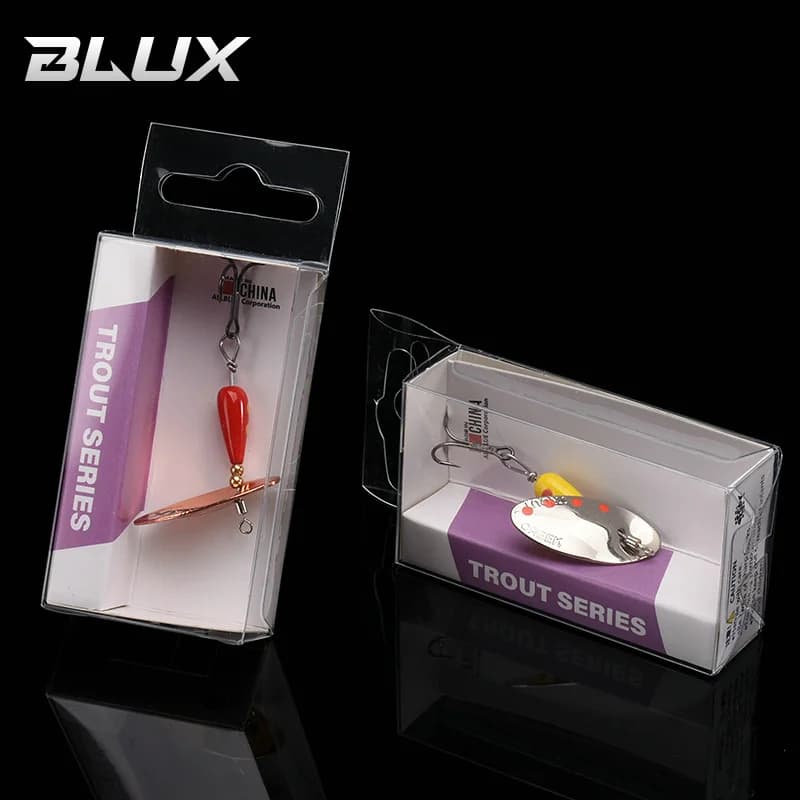 Leurre métallique tournant BLUX AR-S Blade 3,5g cuivre pour truite de rivière et pêche en creek