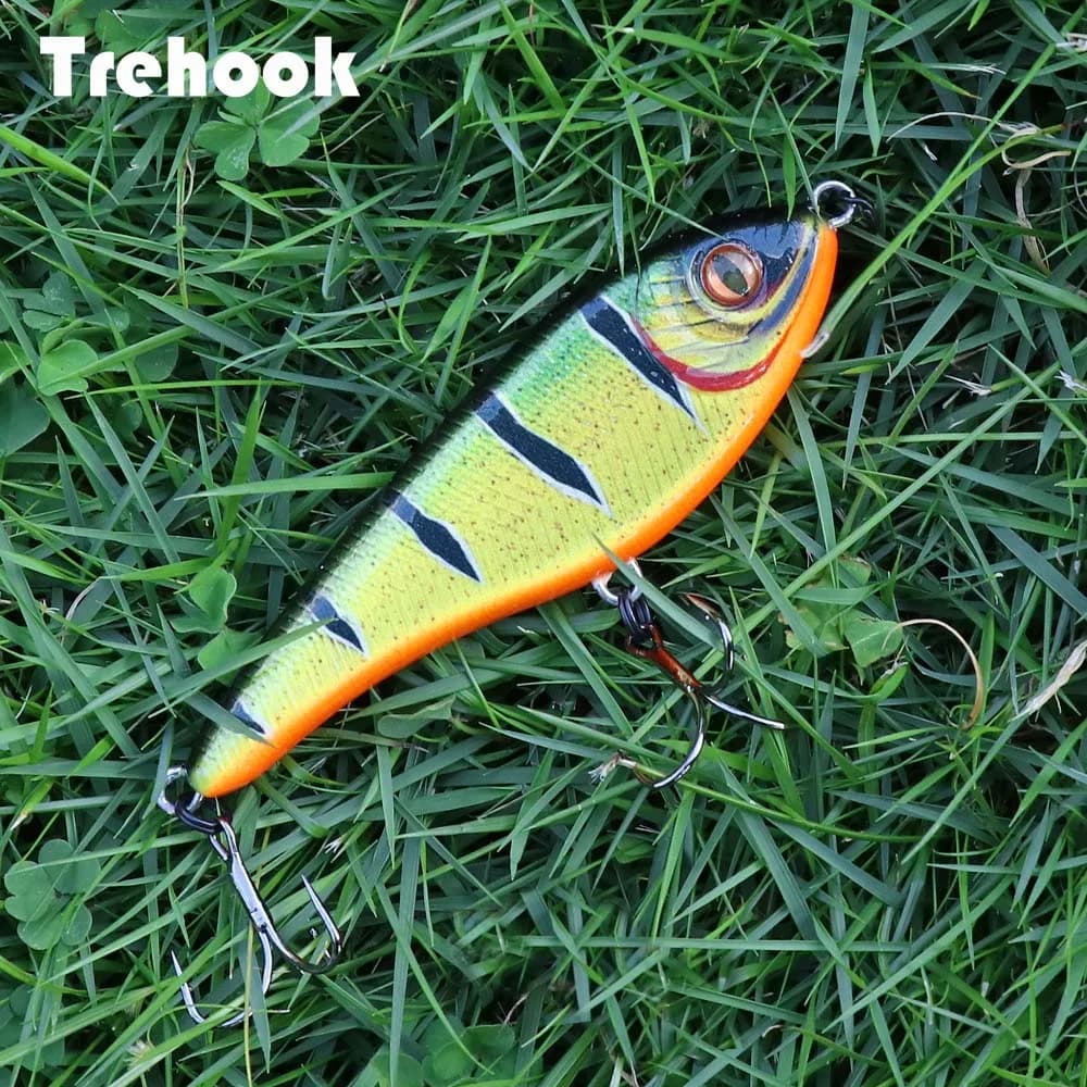 Leurre jerkbait 21g 9cm TREHOOK vibreur coulant - Wobbleur pour brochet avec système sonore