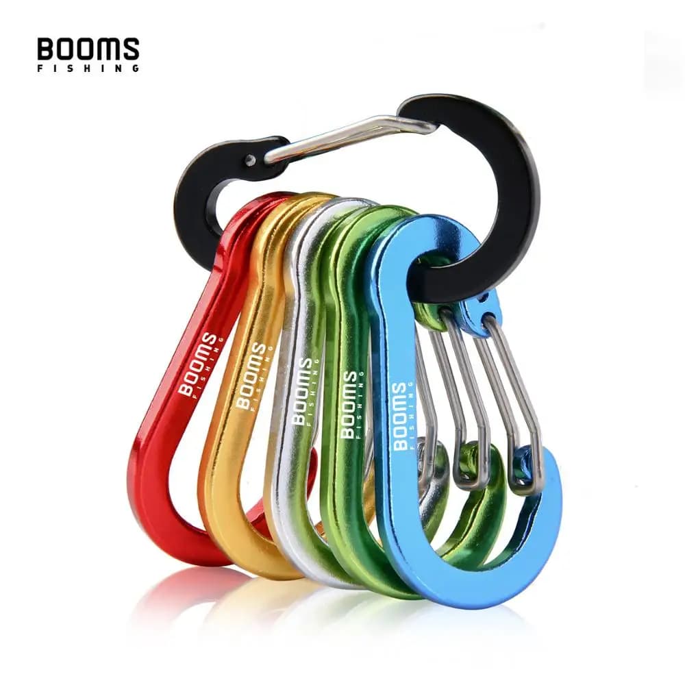 6 mousquetons acier CC1 pour pêche et camping - Accessoires polyvalents France
