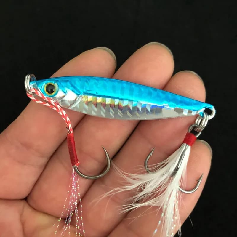 Leurre métal jigbait slow shaking pour la pêche du bord, leurre artificiel 7g à 60g en
