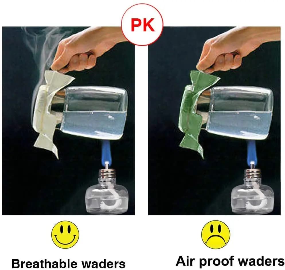 Waders de pêche homme 3 plis respirants et imperméables avec bottes néoprène isolantes pour poissons