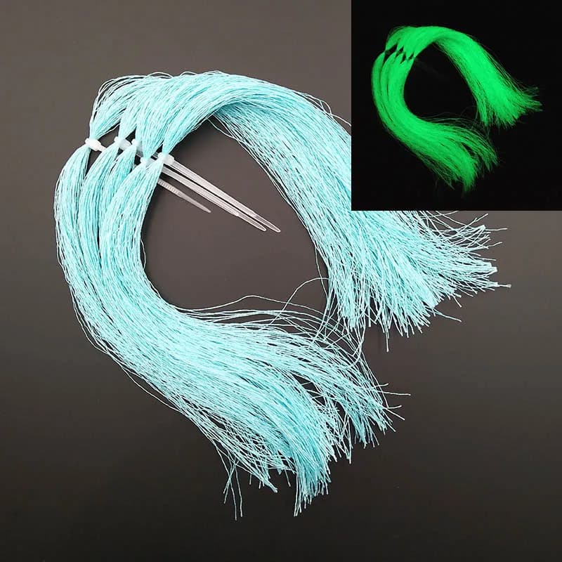 Fil de pêche fluorescent UV pour mouches et assist hooks - Matériau brillant pour montage DIY