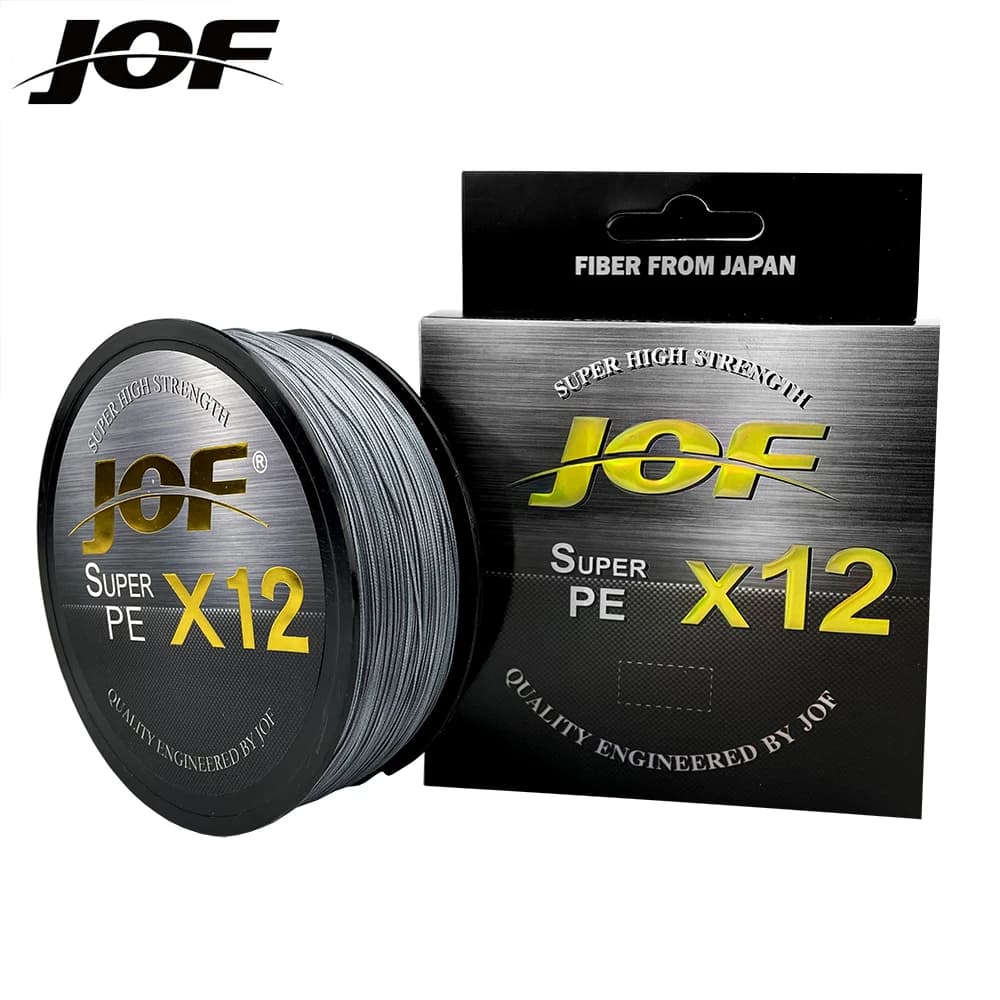Ligne PE braidée JOF 12 brins 300m - Multifilament haute résistance à l'abrasion pour pêche sportive